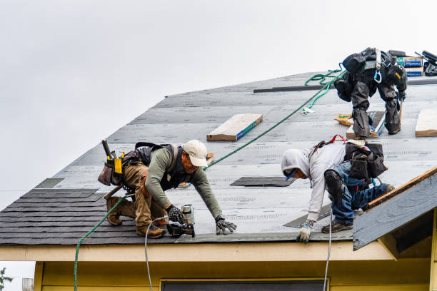 Professional Storm Damage Roof Repair technician working in Schooleys Mountain, NJ